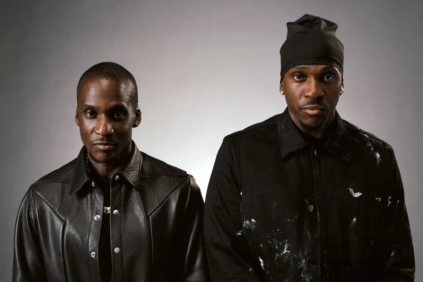 No Malice ja Pusha T seisomassa vierekkäin.Hiphop-duo Clipse palaa juurilleen.