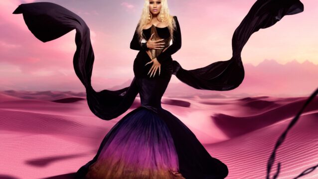 Nicki Minaj graafisessa kuvassa. Nicki Minajilta Pink Friday 3.