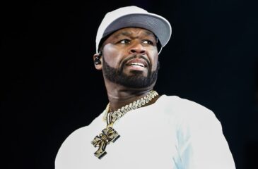 50 Cent mustaa taustaa vasten. 50 Cent räjäyttää Las Vegasin vuoden vaihteessa.