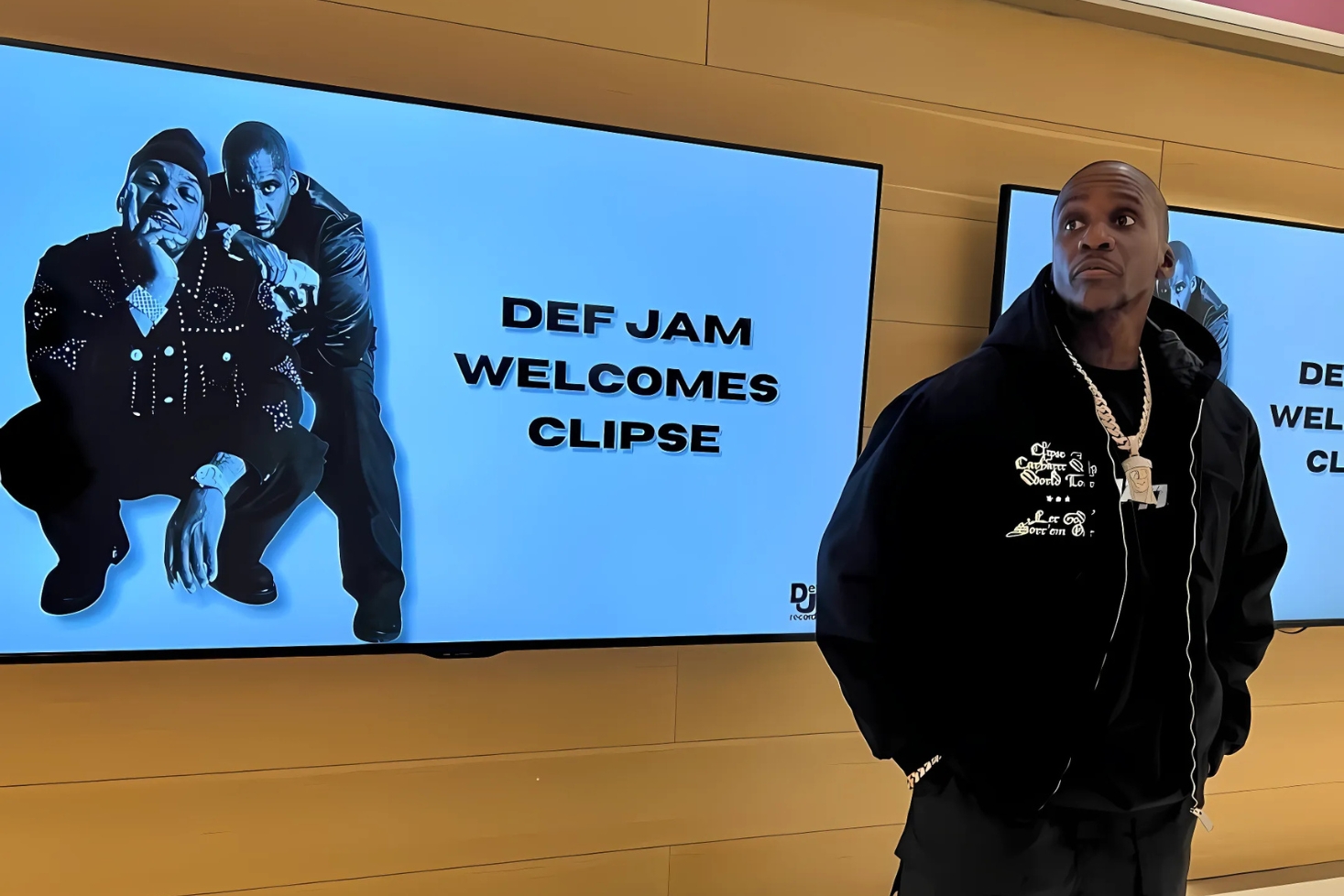 Malice näytön edessä. Clipse ja Def Jam yhdistävät voimansa.