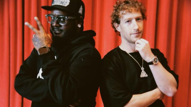 T-Pain ja Mark Zuckerberg. Mark Zuckerberg ja T-Pain duetoivat sensuroitua crunk-klassikkoa.