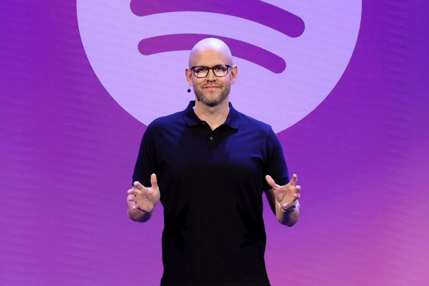 Daniel Ek eli Spotifyn perustaja Now Playing -tapahtumassa.