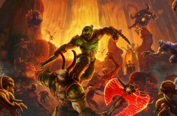 Doom Eternal -kuvakaappaus. Doom-sävelmä tekee historiaa!